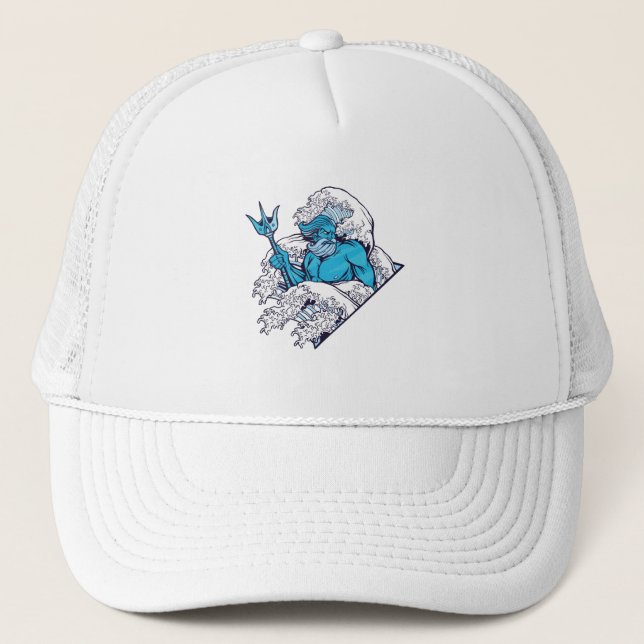 Poseidon god trucker hat (Front)