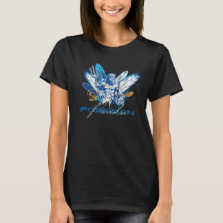 Poseidon Neptune Sea God and Surfing Greek Myths T-Shirt