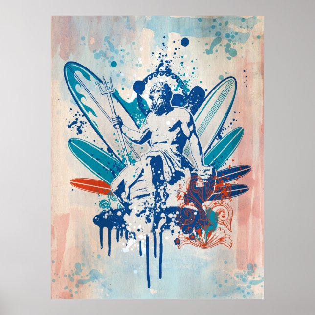 poseidon surfer poster (Front)