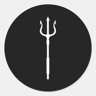 Poseidon Trident Neptune Greek God Classic Round Sticker