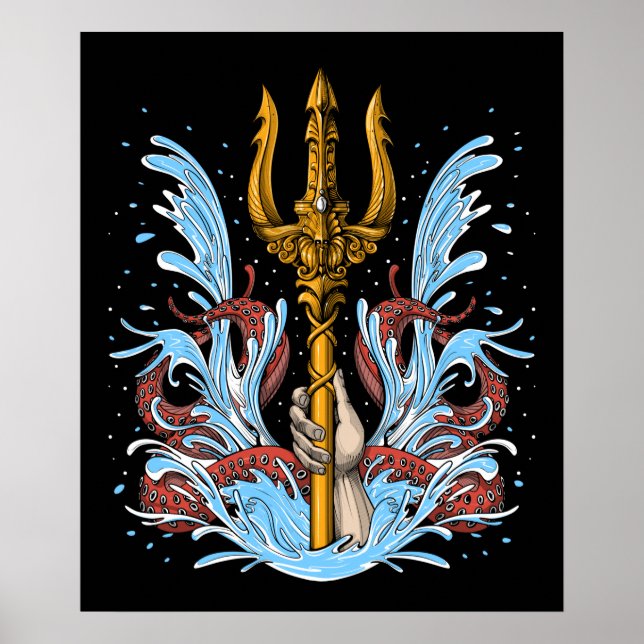 Poseidon Trident Poster (Front)