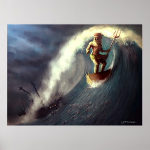 Poseidon's Chariot Poster