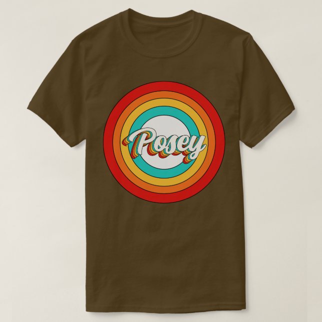 Posey Name Shirt Vintage Posey Circle (Design Front)