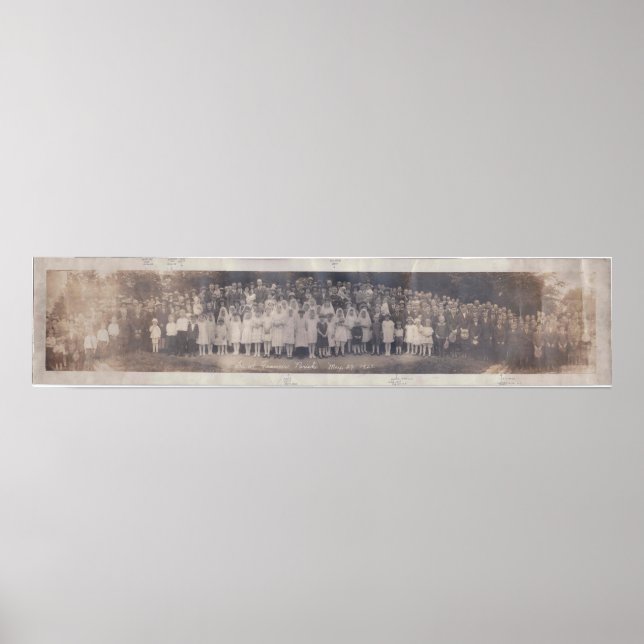 Poseyville IN 1923 St Francis Church Poster (Front)