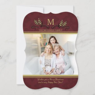 Posh Accents Photo Holiday Card