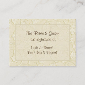 Posh Cats - Registry Information on Business Cards