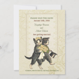 Posh Cats Wedding Save the Date