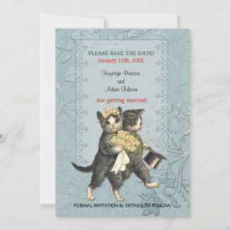 Posh Cats Wedding Save the Date