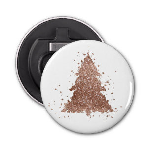 Posh Christmas Tree Glam Rose Gold Luxurious Bottle Opener