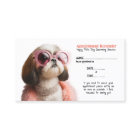 Posh Dog Grooming Appointment Reminder Card