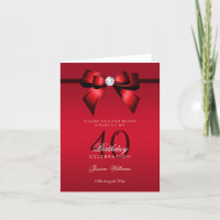 Posh Gem Bow & Ribbon 40th Birthday