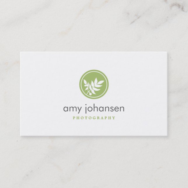 Posh Leaves Business Card (Front)
