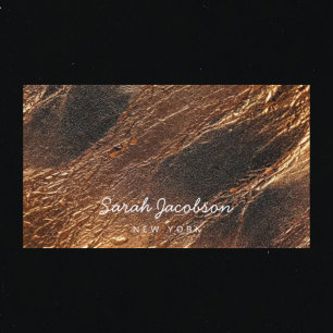 Posh Luxury Faux Gold Business Card