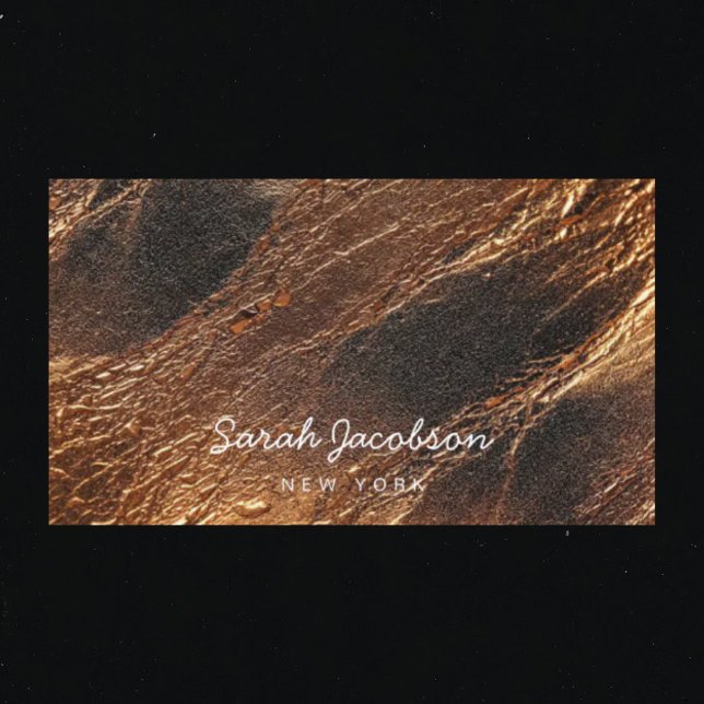 Posh Luxury Faux Gold Business Card (Creator Uploaded)