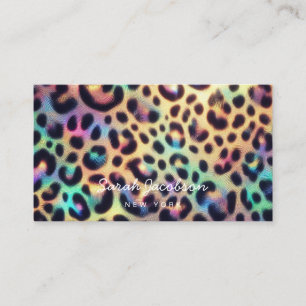 Posh Luxury Opal Iridescent Style Business Card
