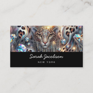 Posh Luxury Opal Iridescent Style Business Card