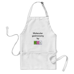 Posh periodic table name apron