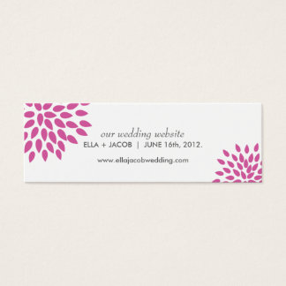 Posh Petals | Berry | Wedding Website Cards