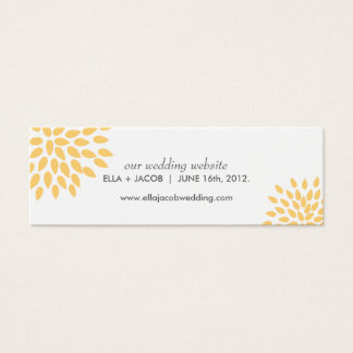 Posh Petals | Sunshine | Wedding Website Cards
