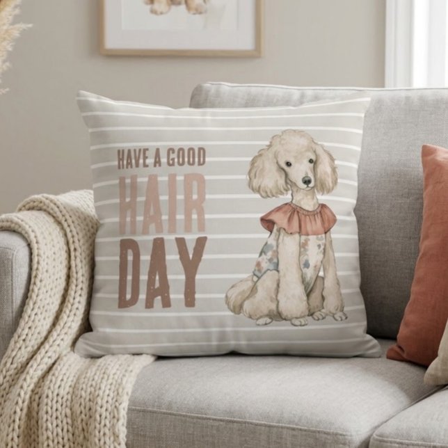 Posh Poodle Doodle Dog Funny Cushion (Creator Uploaded)