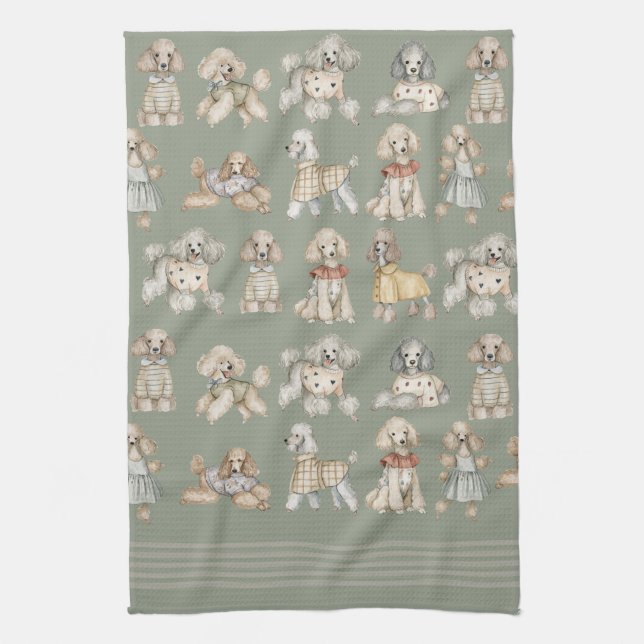 Posh Poodle Doodle Dog Tea Towel (Vertical)