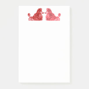 Posh Poodle Love Post-it Notes