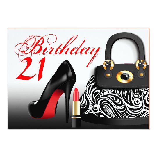 posh purse high heels and lipstick 21st birthday card zazzle co nz posh purse high heels and lipstick 21st birthday card zazzle co nz