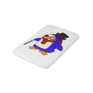 Posh Red Penguin Bath Mat