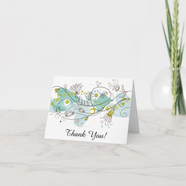 Posh + Whimsical Thank You Card (Front)