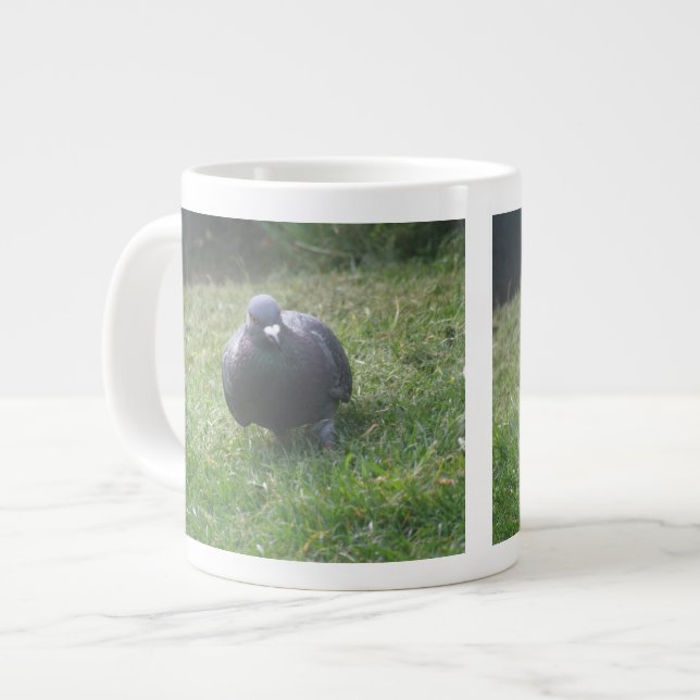 Posing Pigeon Mug (Front Left)