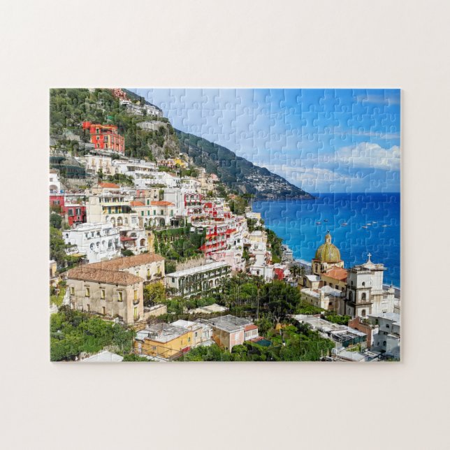 Positano Amalfi Coast Italy Italian travel scenery Jigsaw Puzzle (Horizontal)