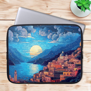 Positano Amalfi Coast Painting of Italy Travel Art Laptop Sleeve