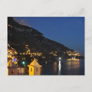Positano at Night Postcard