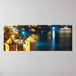 Positano at Night - Towers - Photograph Print