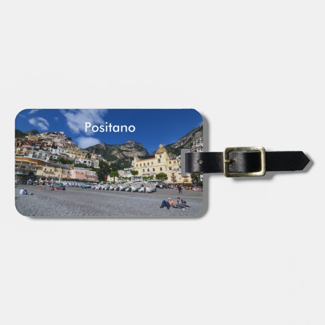 Positano Beach Luggage Tag (Front Horizontal)
