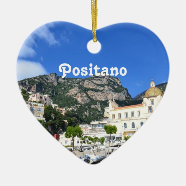 Positano Ceramic Tree Decoration (Front)
