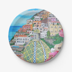 Positano - Custom Paper Plates 7"