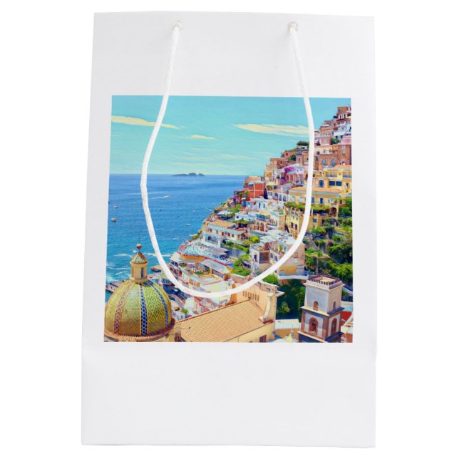 Positano Italy Gift Bag (Back)