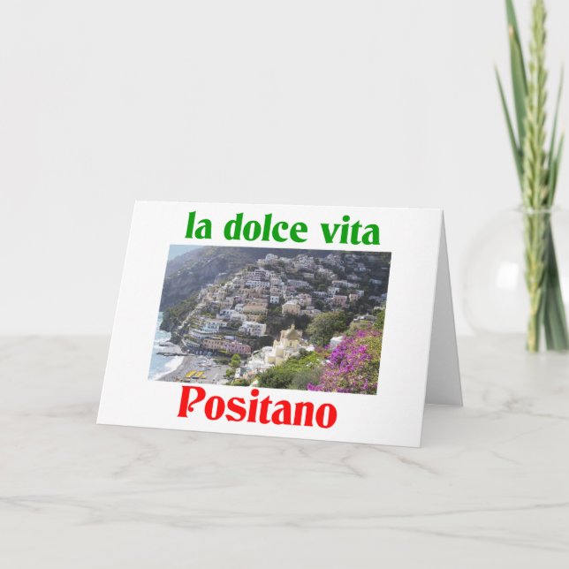 Positano Italy Holiday Card (Front)