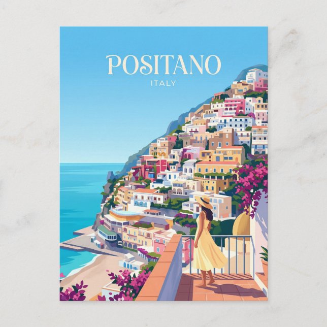 POSITANO ITALY POSTCARD (Front)
