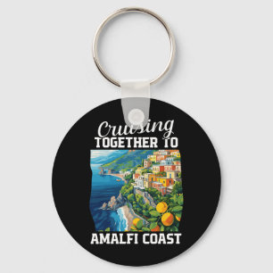 Positano Italy Vacation Cruising Amalfi Coast Vaca Key Ring