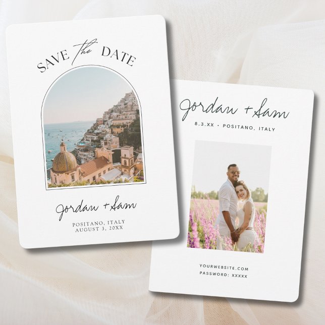 Positano Italy Wedding Save the Date  Invitation (Positano Italy Wedding Save the Date Invitation)