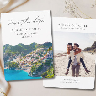 Positano Italy Wedding Save the Date Invitation