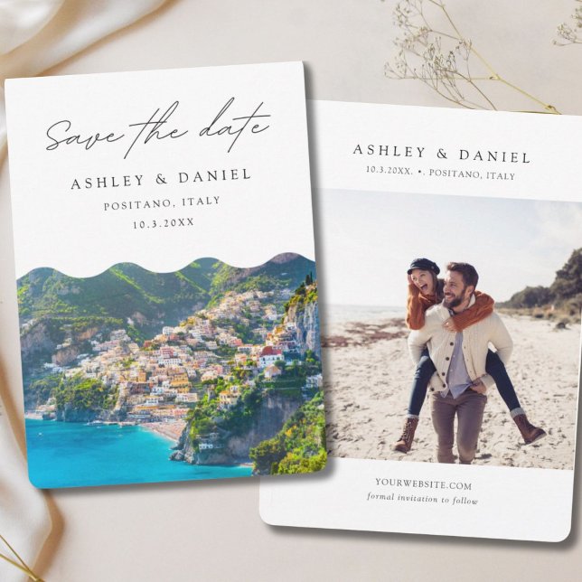 Positano Italy Wedding Save the Date Invitation (Positano Italy Wedding Save the Date Invitation
)