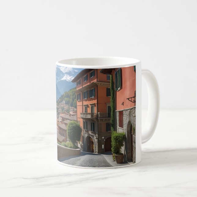Positano Lemon Dreams | Amalfi Coast Ceramic Mug (Front Right)