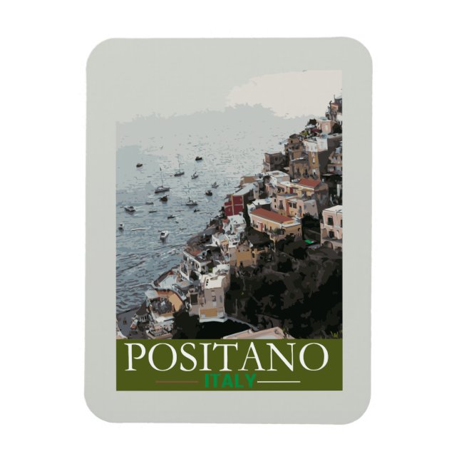 Positano tourist Poster Magnet (Vertical)