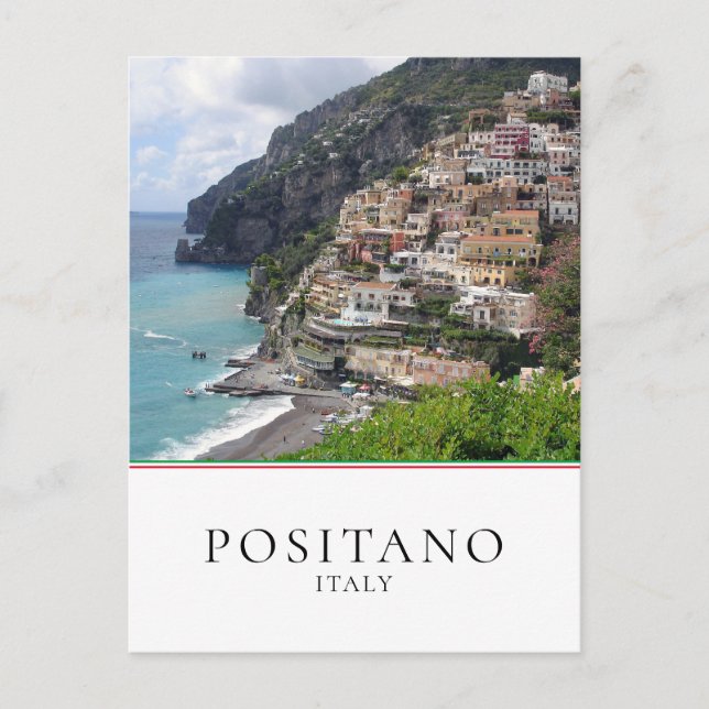 Positano town at the Amalfi coast in Italy Postcard (Front)