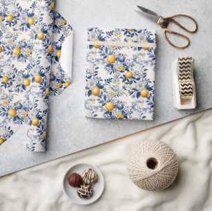 Positano Wedding: Vintage Tiles & Italian Love Wrapping Paper