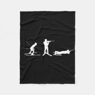 Positions Shooting Range Shooting Cross-country Bi Fleece Blanket