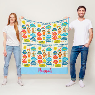 Positive Affirmation Kids– Inspirational Cosy Thro Fleece Blanket